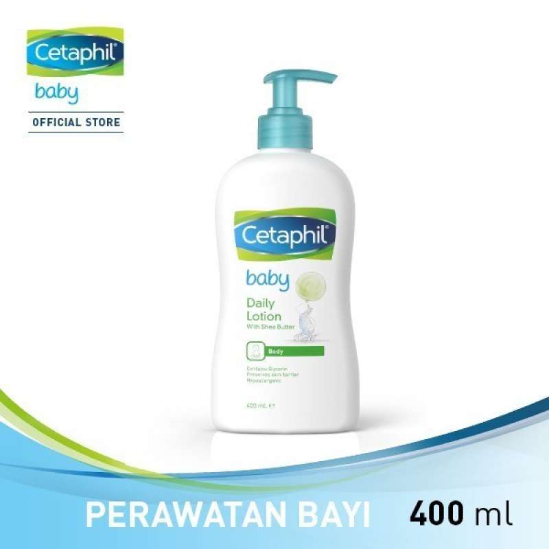 Promo Cetaphil Baby Daily Lotion Shea Butter Organic Calendula 400Ml