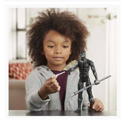 Marvel Avengers Titan Hero Series Black Panther Figuur 30cm - Met Blast Gear Launcher