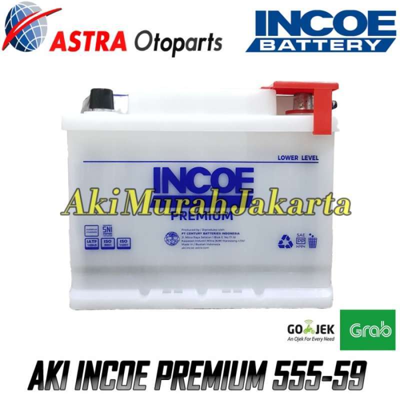 Jual Aki Mobil CHEVROLET Spin 1.5 555-59 Incoe Premium Astra 12V / 55Ah