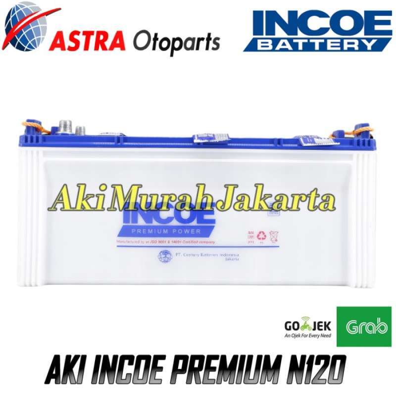 Jual AKI HINO BUS INCOE PREMIUM ASTRA N120 Aki Basah 12V / 120Ah di