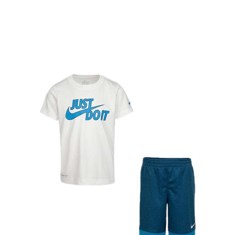 Jual Nike Young Athletes T&S Midnight Boy's Set WHITE 4 di Seller