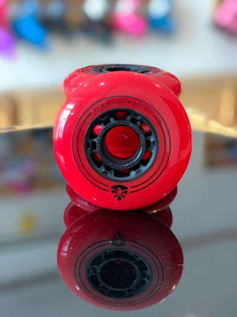 Jual WHEEL RODA SEPATU RODA FLYING EAGLE RX WINGS RED di Seller