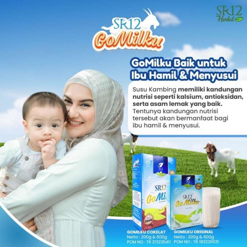 Jual Susu Ibu Hamil Dan Menyusui / Susu Etawa Gomilku Sr12/ Asi Booster