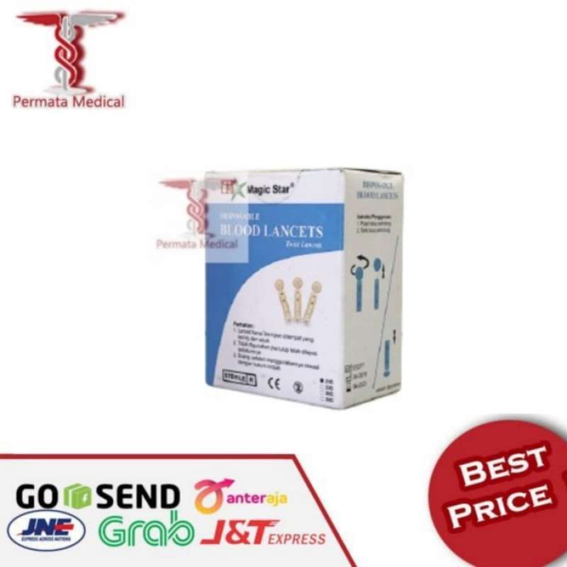 Promo Blood Lancet Magic Star 21G / Blood Lancet / Blood Lancet Isi 100