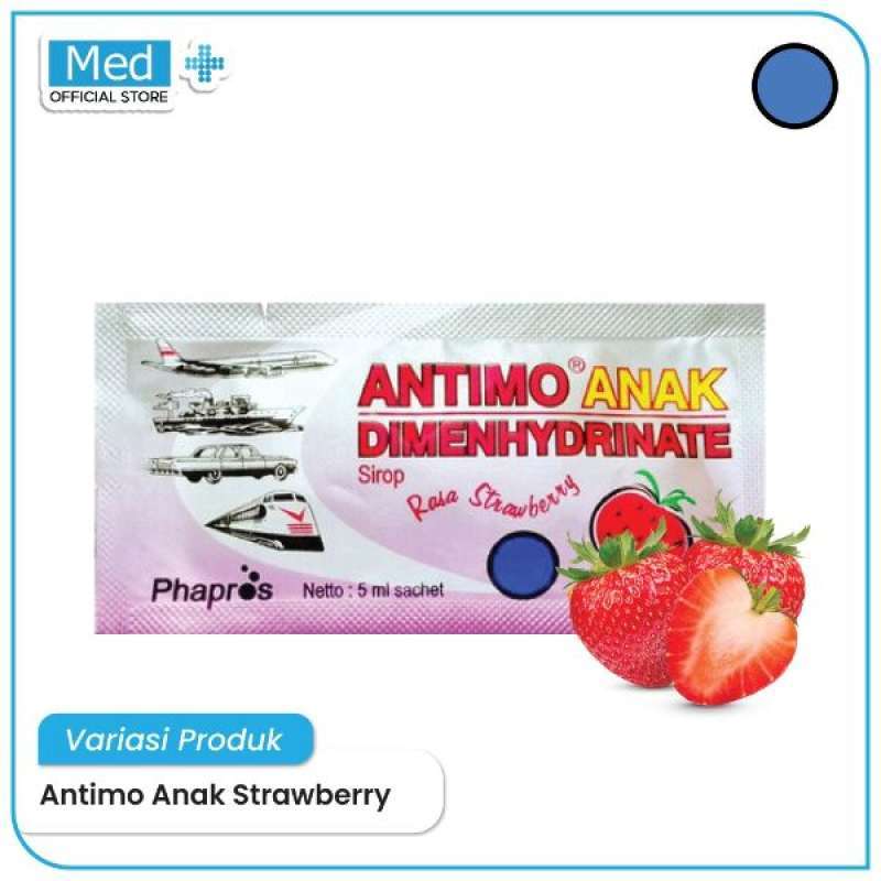 Jual Med+ Antimo Anak Sachet 5ml - Antimo Rs Strawberry di Seller Med+ ...