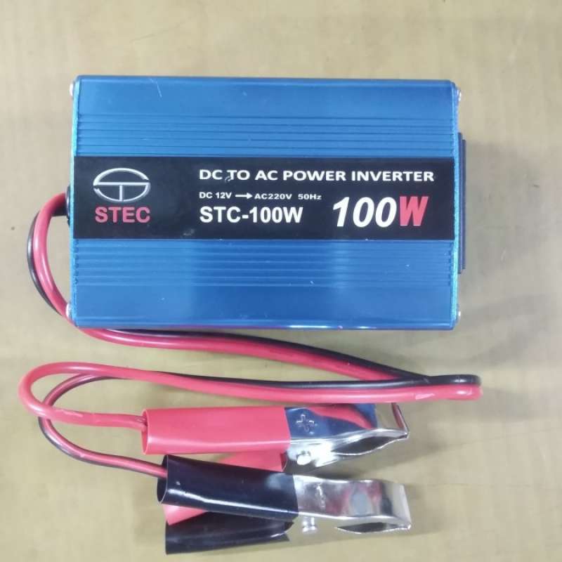 Promo Inverter DC ke AC 100W STEC 12V 100W Diskon 23% di Seller