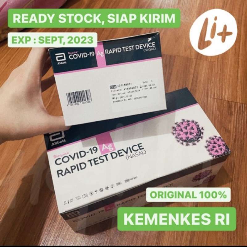 Promo ANTIGEN ABBOT NASAL BIOQUICK TEST Diskon 33 di Seller Nur Nur