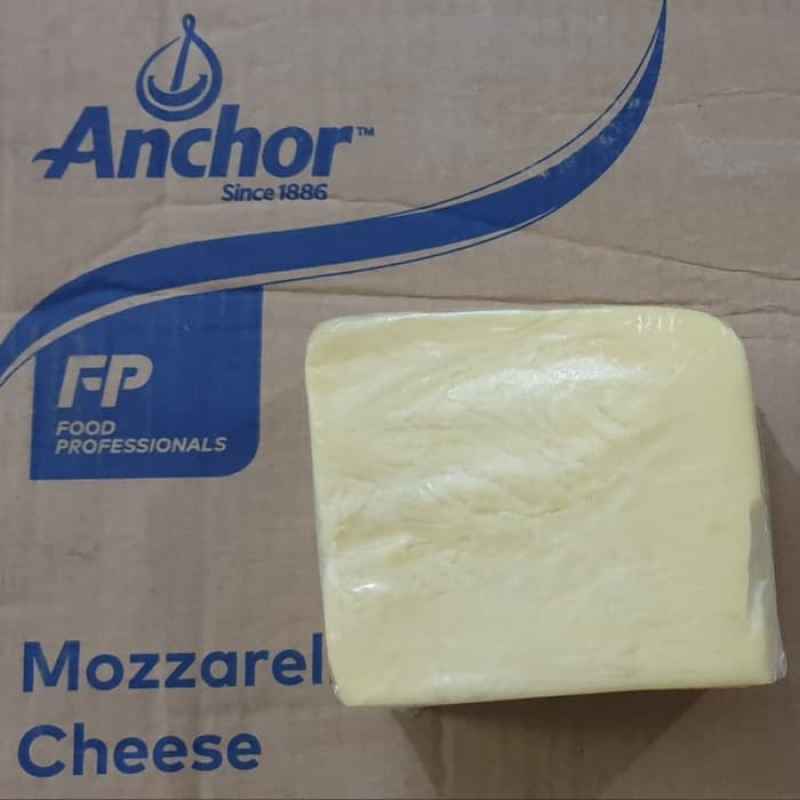 Jual Anchor Mozzarella Repack 1kg Cheese Keju Mozarella Anchor Di
