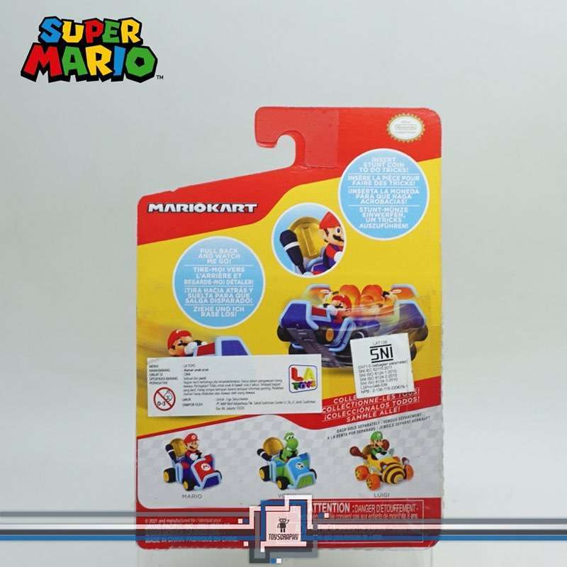 Jual Super Mario Coin Racer Yoshi Kart Pullback And Spin Jakks Vehicle ...