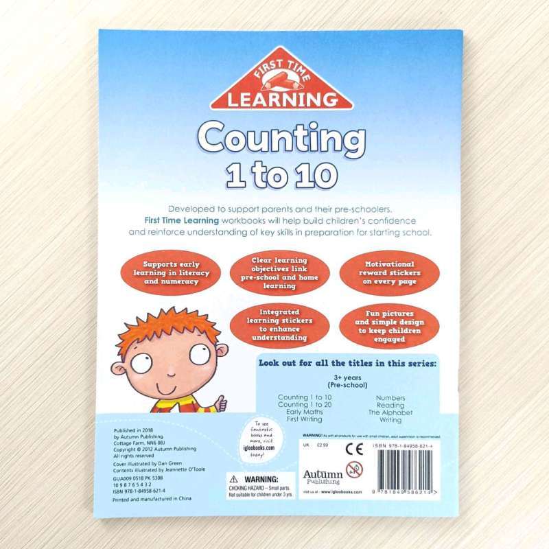 Promo First Time Learning Counting 1 To 10 For Ages 3+ Preschool Diskon ...