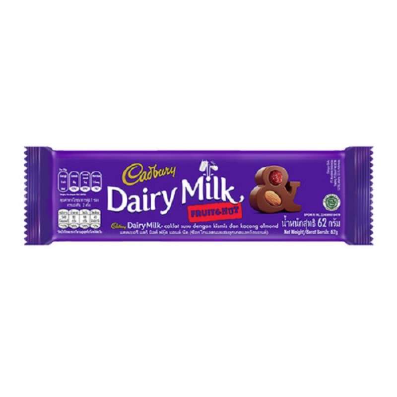 Jual Cadbury Dairy Milk 62g MILK CHOCO Halal di Seller Sony Mart