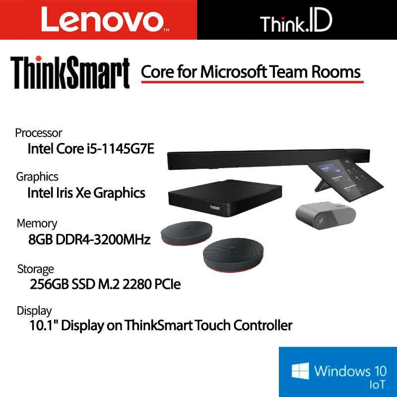 Jual ThinkSmart Core + FullRoom Kit Teams i51145G7E 8GB 256GB Win10