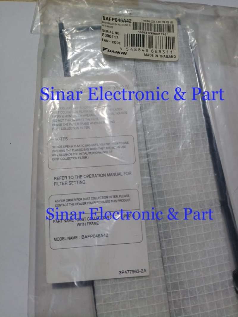 Promo Daikin Filter Ac Pm2.5 / Pm 2.5 With Frame Diskon 17% di Seller