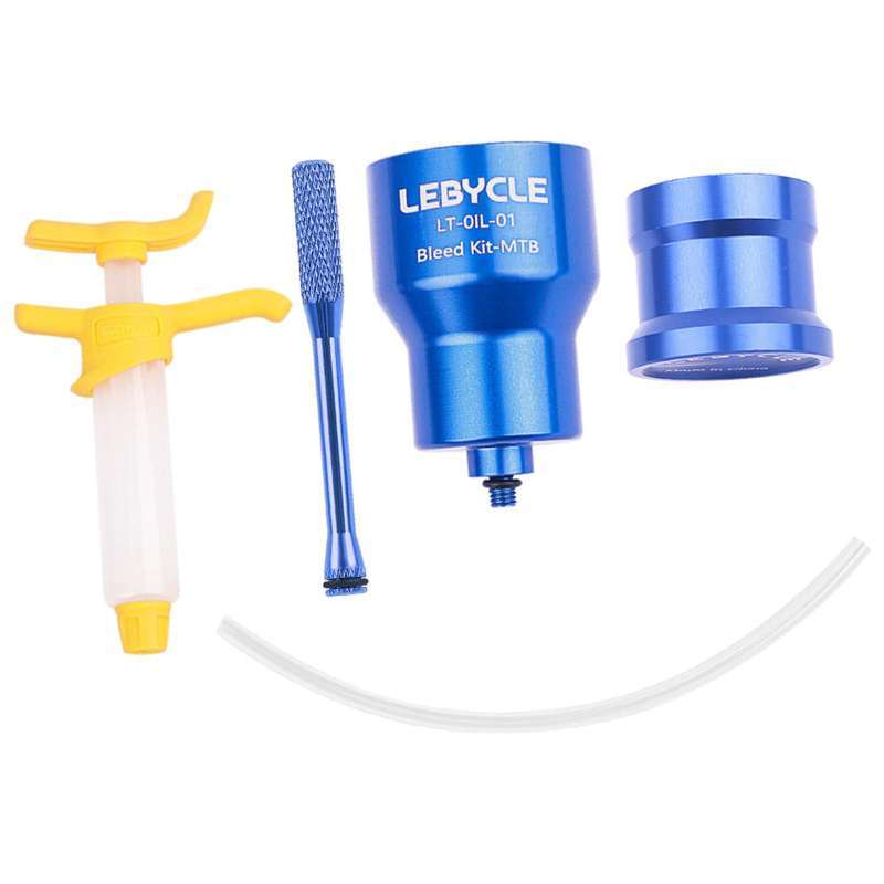 Promo Mountain Bike Brake Oil Bleed Oil Change Tool Portable Oil Fluid Bleeder Blue and Base