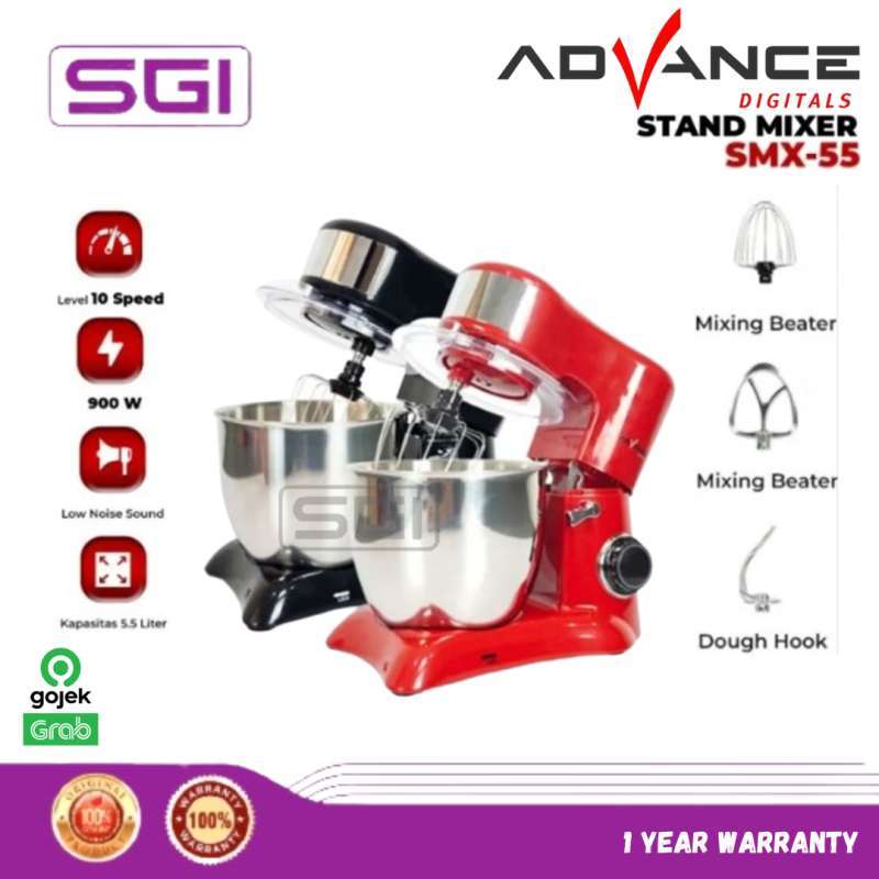 Jual Advance Stand MIxer SMX55 Premium Mixer 10 kecepatan Bergaransi 1