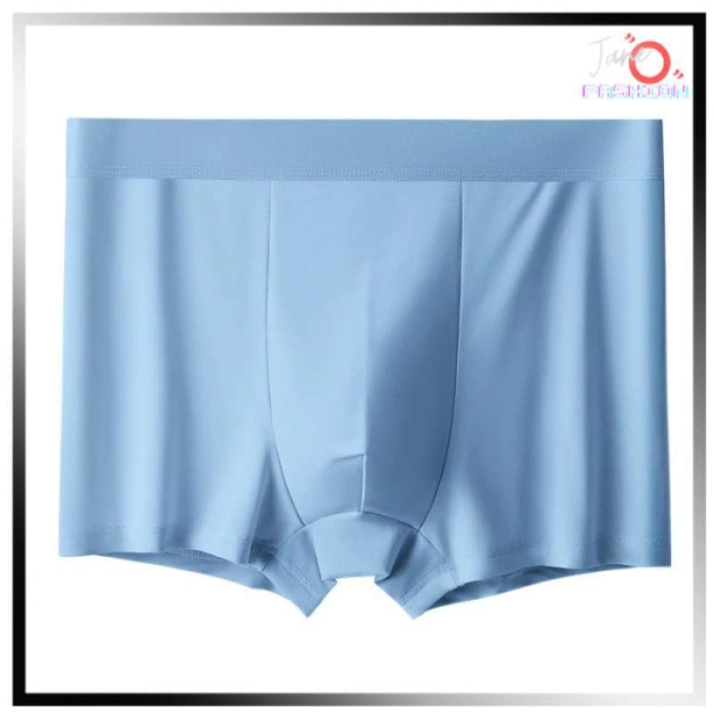 Jual Celana Dalam Pria Boxer Seamless Polos Warna Anti Bakteri Ice Silk ...