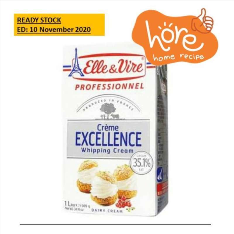 Jual Elle & Vire Whipping Cream 1 LT / Elle n Vire Whip cream from France di Seller NetFood