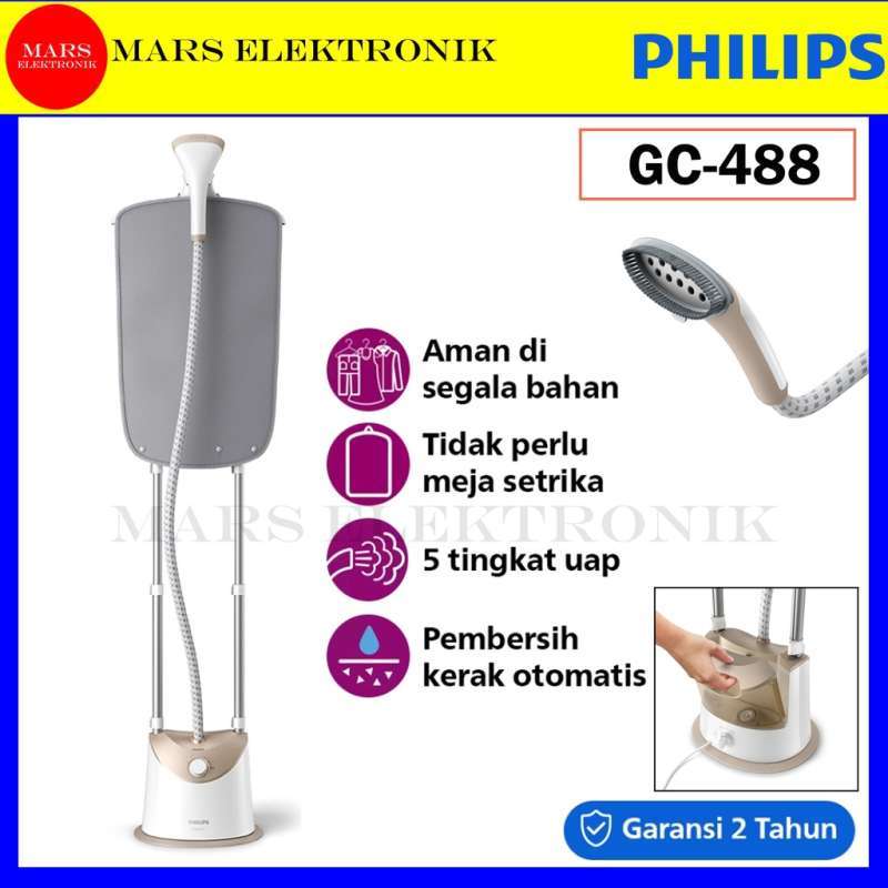 Jual PHILIPS GARMENT STEAMER GC488 / EASY TOUCH GARMENT STAND STEAMER