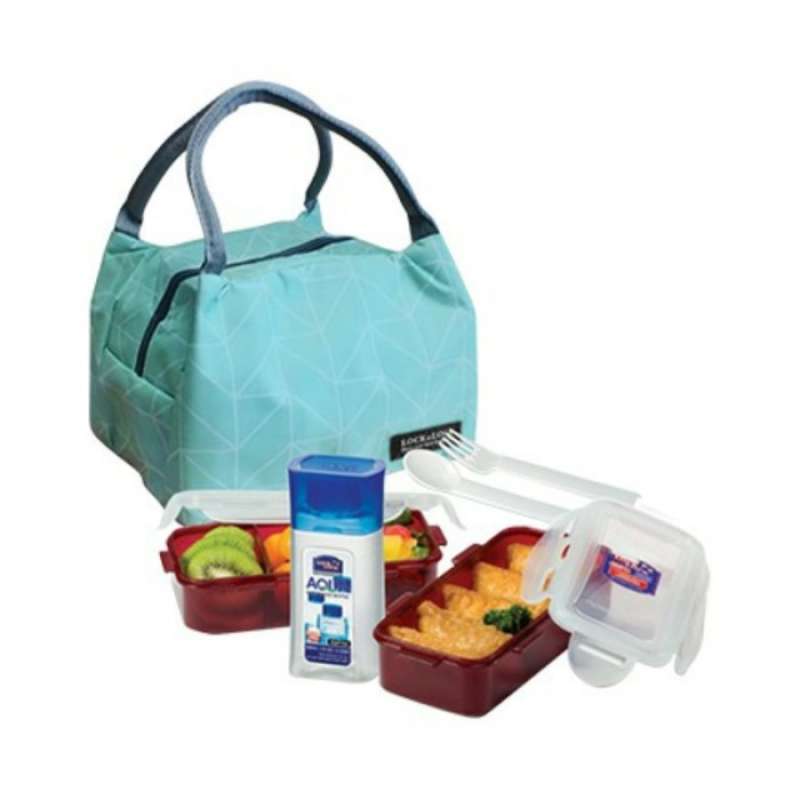Jual Lock & Lock Lunch Bag Set /New Lock&Lock Lunch Box HPL758S4SPS