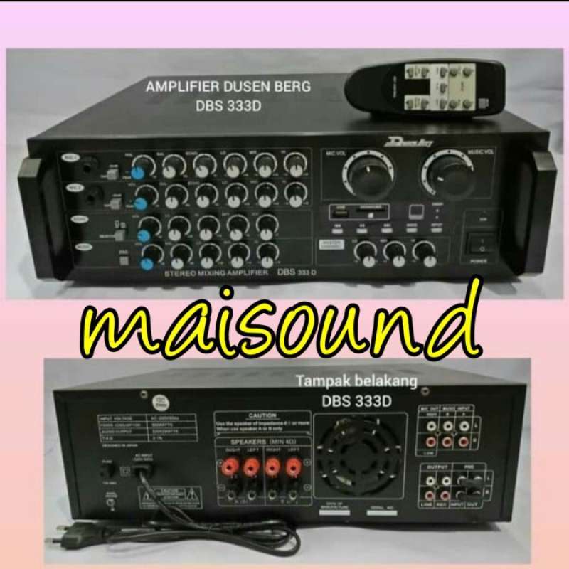 Jual AMPLIFIER DUSEN BERG DBS 333D AMPLI DUSENBERG DBS 333 D ORIGINAL di Seller Gamma Store