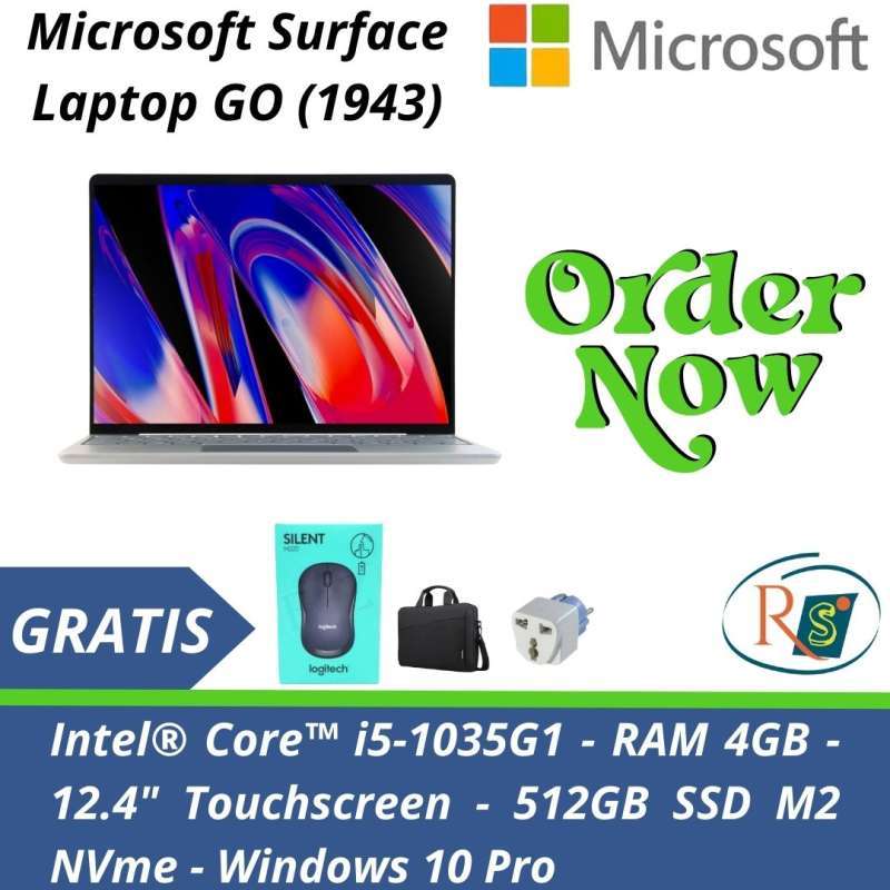 Jual Microsoft Surface Laptop Go (1943) With I5 10th Gen And 512gb Ssd