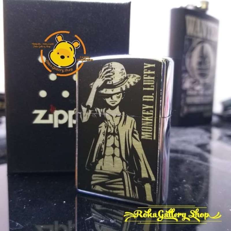 Promo Zippo custom print one piece monkey d luffy Diskon 23 di Seller