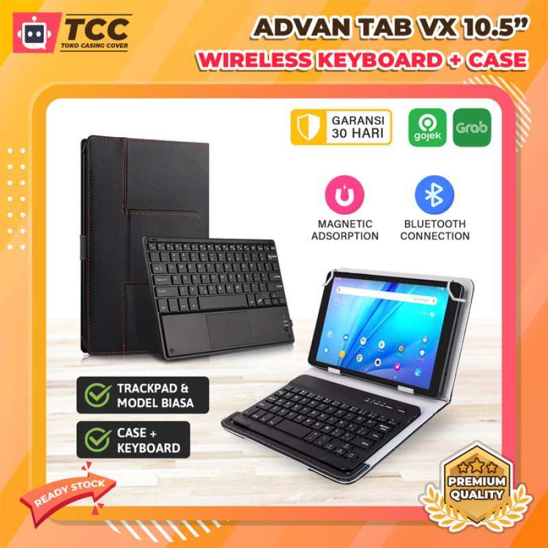 Promo Advan Tab VX 10.5 inch T618 Bluetooth Keyboard Case Casing