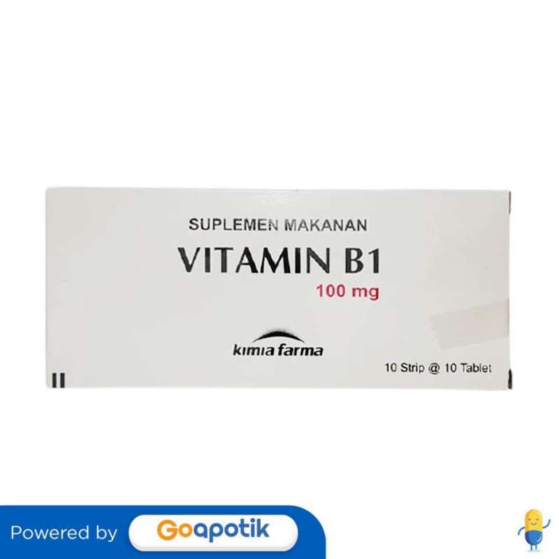 Jual VITAMIN B1 KIMIA FARMA 100 MG STRIP 10 TABLET di Seller Apotek Asembagus Gudang