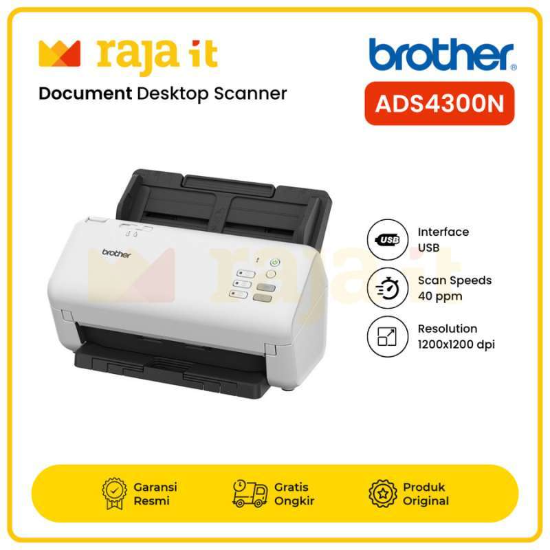 Jual BROTHER Scanner ADS4300N Scanner Brother Network ADS 4300N ADS