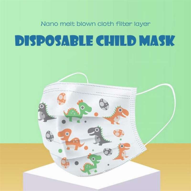 Little M Rabit Print Masker Anak Perempuan