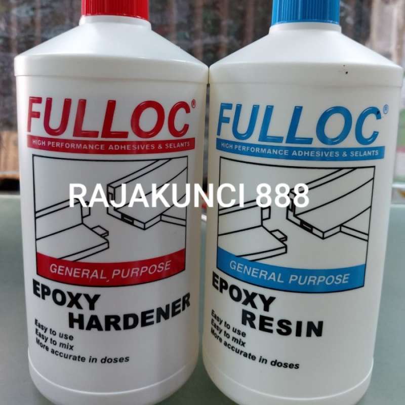 Jual Lem Epoxy Fulloc / Lem Epoxy Hardener / Lem Besi / Lem Kayu 1kg Di