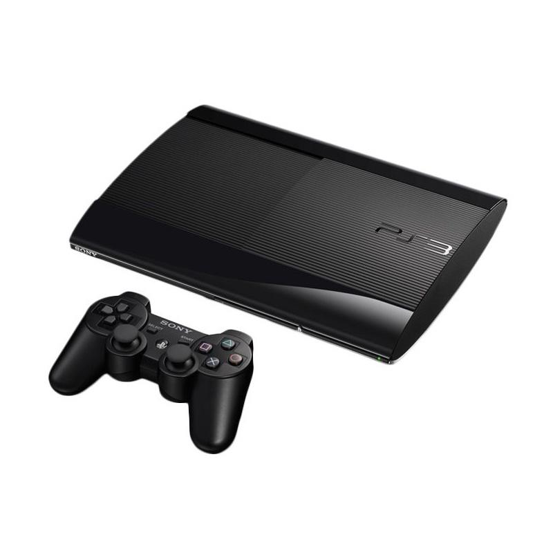 Jual SONY PS3 Super Slim Game Console with 2 Stick wireless [HDD 160 GB