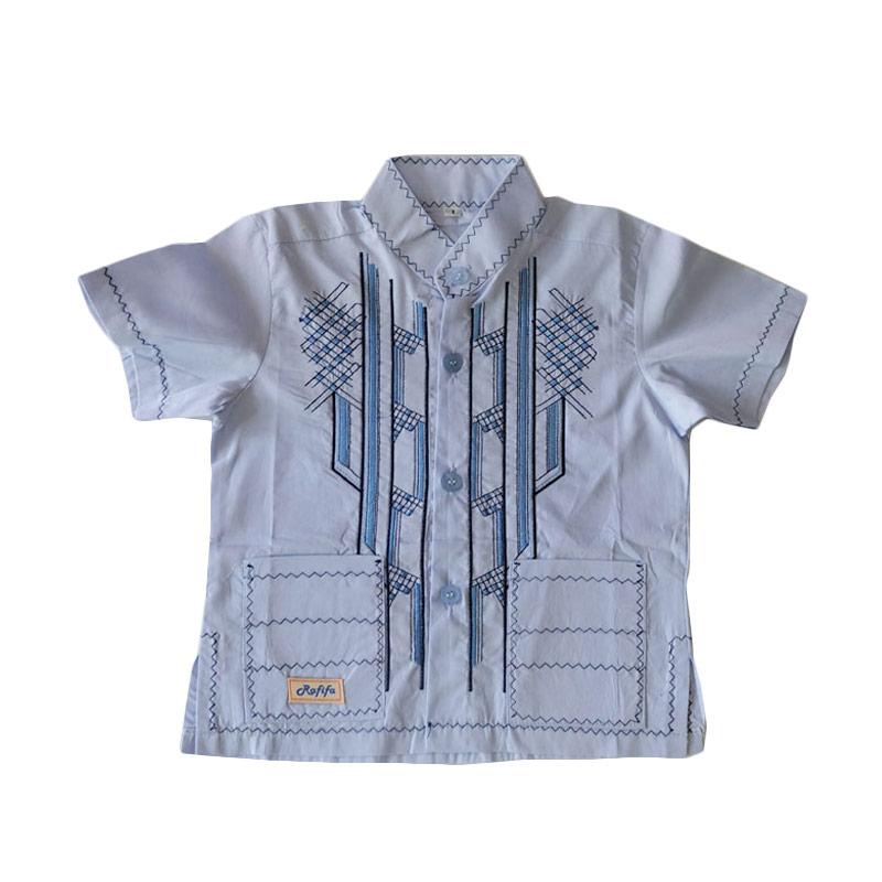 Jual Rafifa Koko Pendek Model D Baju Koko Anak Biru 