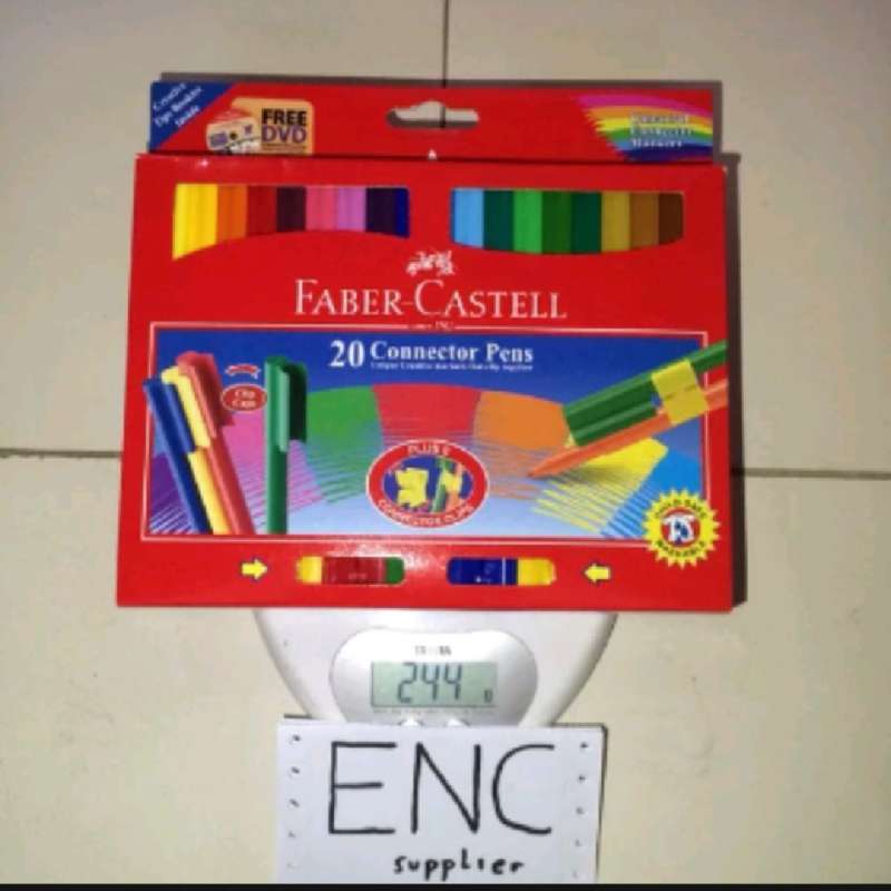 Jual faber castell 20w connector pen 20 warna fabercastell color per