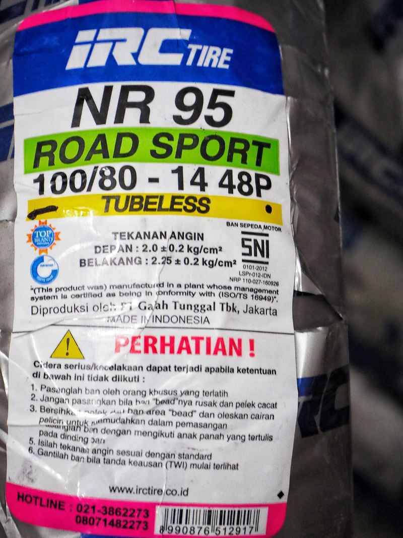 Irc 14 Harga Irc 100 80 14 Nr 95 💯 Terbaru, Spesifikasi, & Kredit April 2026