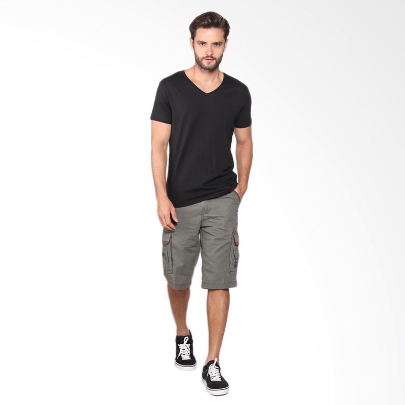 Jual Cardinal Casual Bermuda Cargo 3/4 Celana Pria - Grey EBBX033.04E
