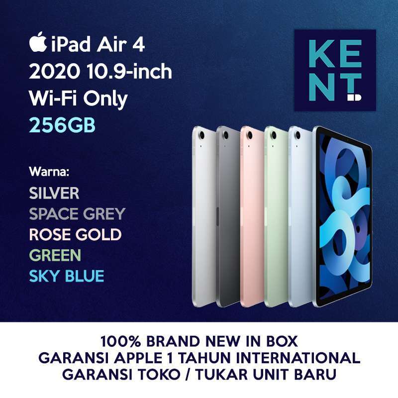 Promo Apple iPad Air 4 / 4th Gen 2020 10.9 Inch 256GB Wifi Only