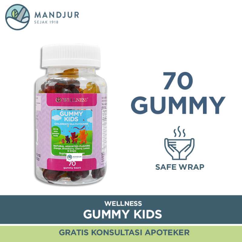 Jual Wellness Gummy Kids Multivitamins Suplemen Kesehatan [70 Gummy