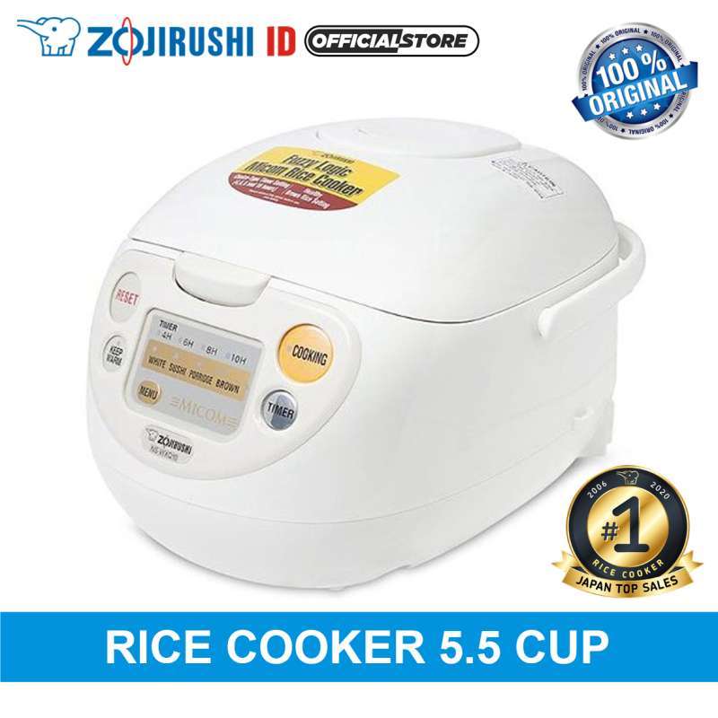 Jual Zojirushi NSWXQ 10 WB Digital Fuzzy Logic Rice Cooker White [1 L] White di Seller