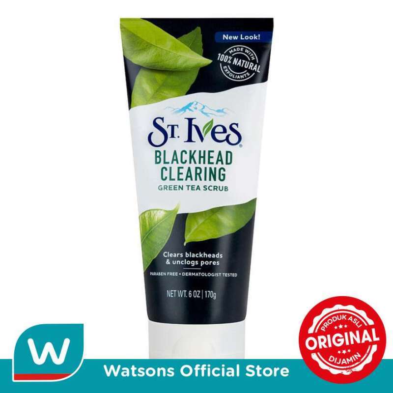 Jual St. Ives Face Scrub Blackhead Clearing Green Tea 170gr di Seller
