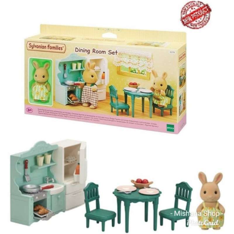 Promo Furniture Sylvanian Families Ruang Makan Dining Room Set Diskon