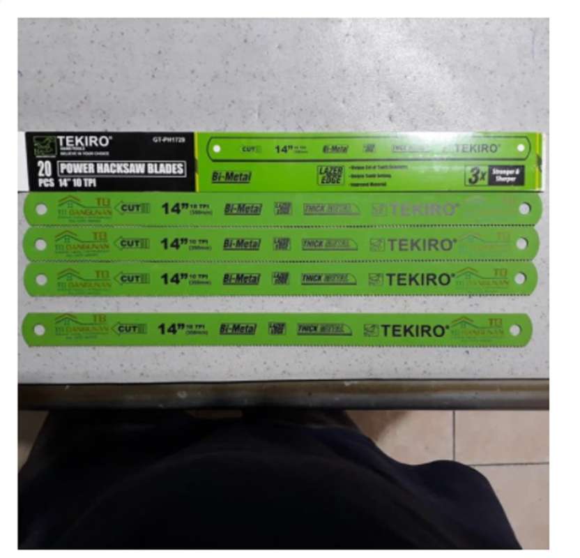 Jual MATA GERGAJI MESIN 10 TPI 14 16 INCH TEKIRO POWER HACKSAW HACK SAW