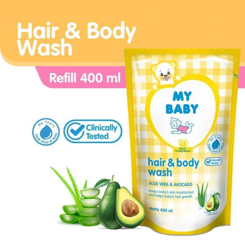 Jual My Baby Hair & Body Wash Aloe Vera & Avocado - Shampo Dan Sabun Mandi Bayi Cair 100ml I.5898353