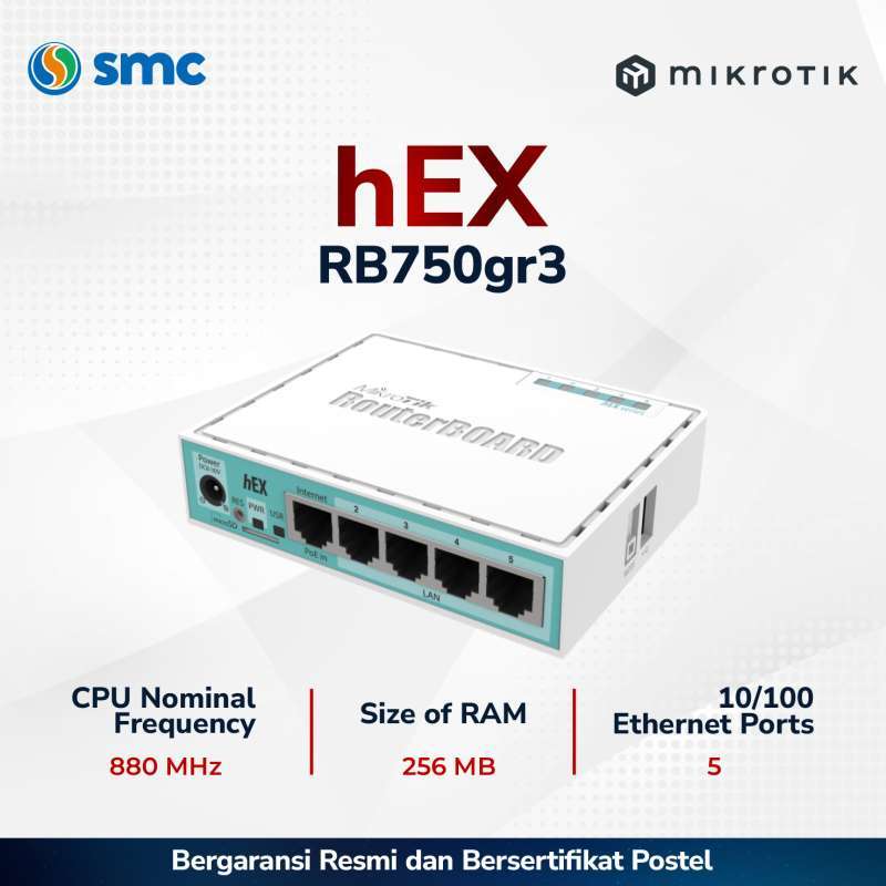 Jual MikroTik hEX [RB750Gr3] di Seller sinarmitracendekia - Mangga Dua ...