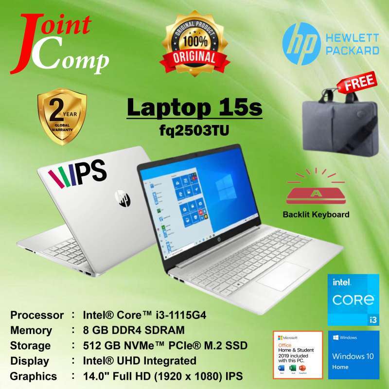âˆš Hp Laptop 15s (intelÂ® I3-1115g4/8gb-ram/512gb-ssd/15.6ips/win10/ohs