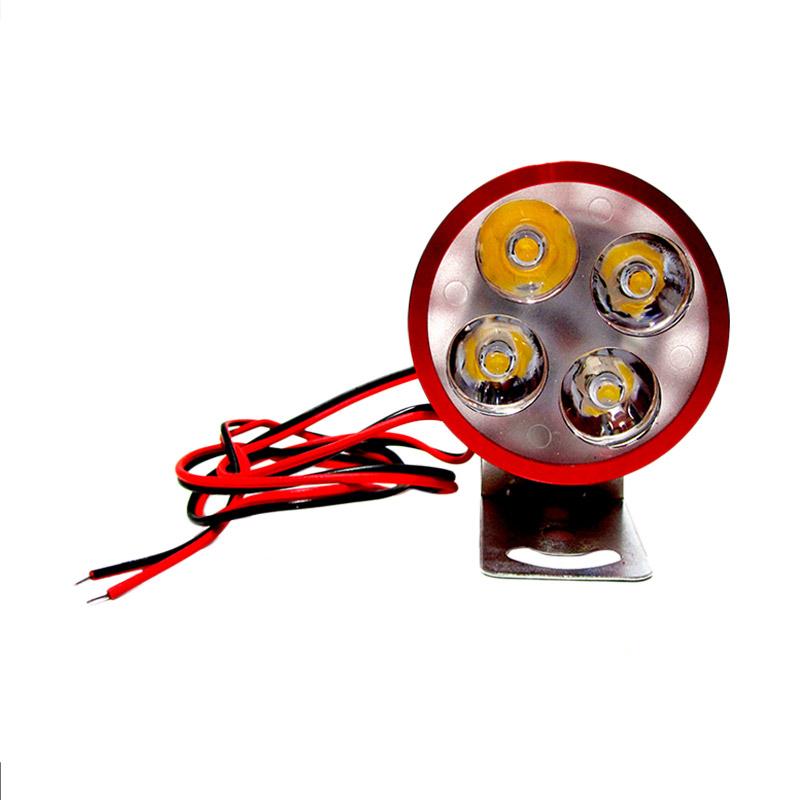 Jual AJV Lampu Sorot LED 4 Mata Merah di Seller Raja Elektronik - Kota