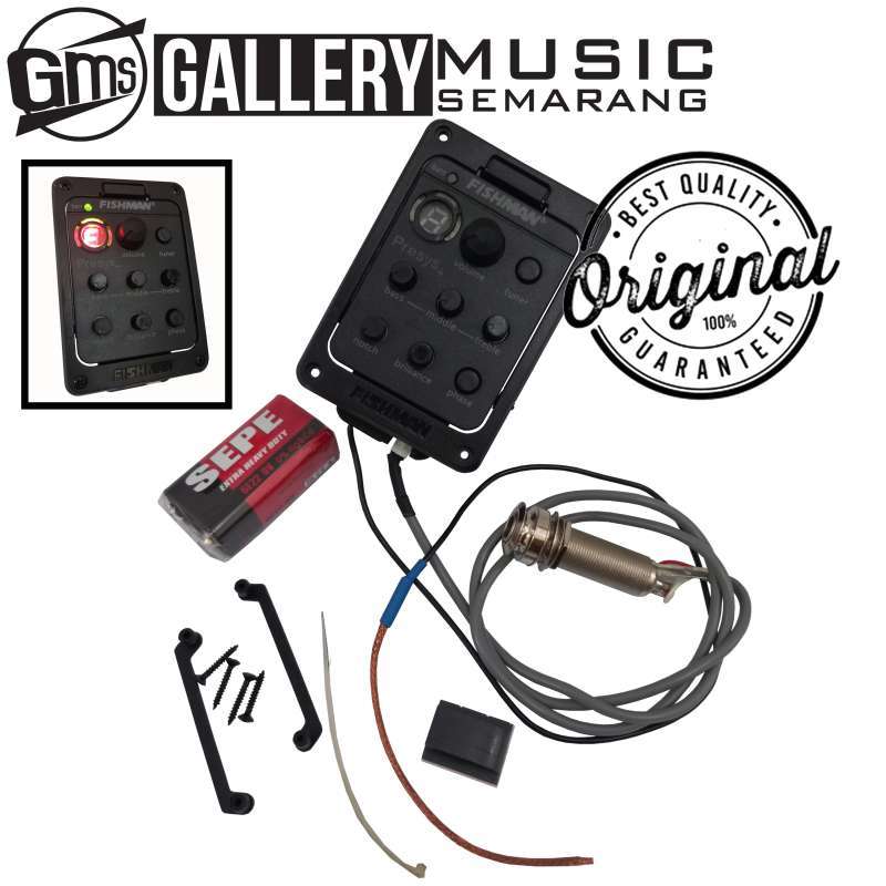 Promo ORIGINAL!!! Preamp Equalizer Tuner Gitar Akustik Elektrik Fishman