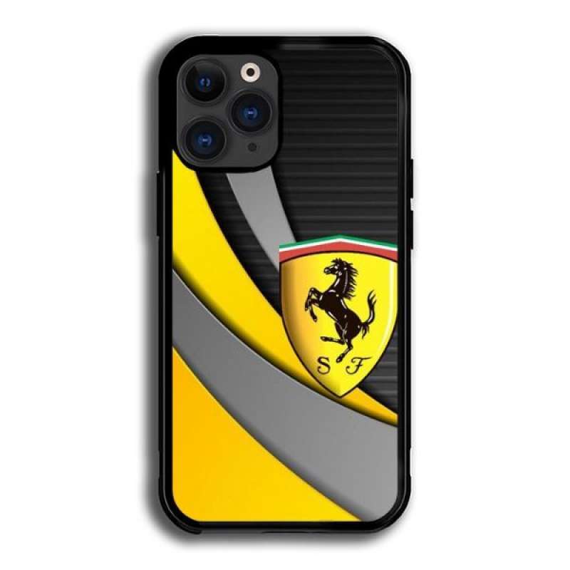 Promo iPhone 12 Pro Yellovv Sportcar Logo ALT01703 Casing TPU Glasscase