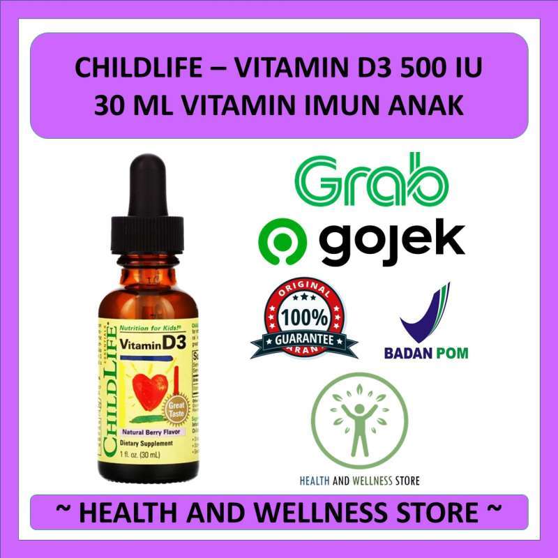 Jual CHILDLIFE ESSENTIALS® VITAMIN D3 500 IU DROPS 29.6 ML VITAMIN IMUN ...