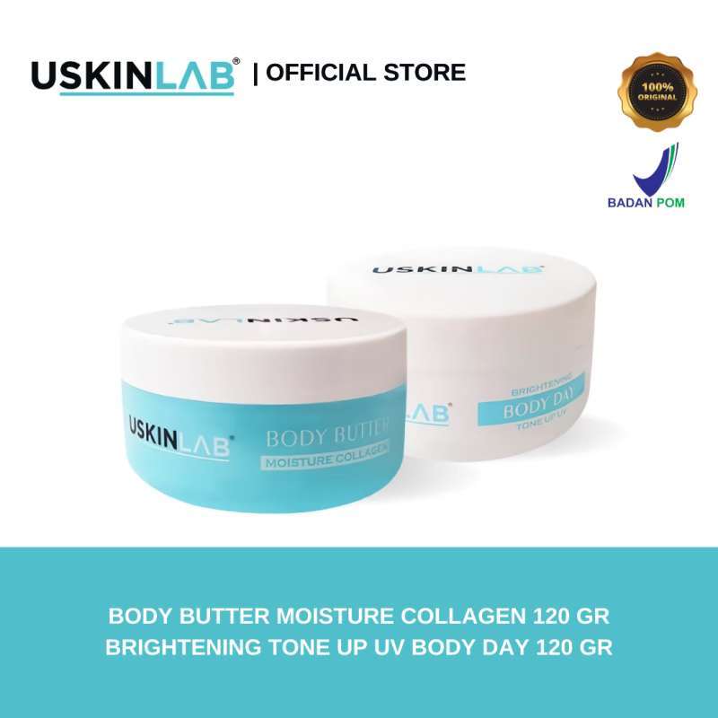 Jual Uskinlab Paket Bundling Body Butter Day Cream Paket Mencerahkan